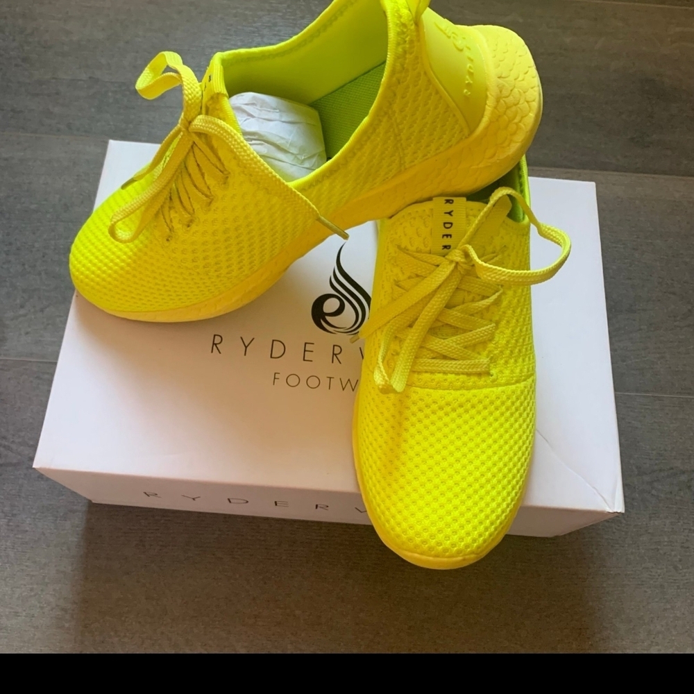 Ryderwear Neon Yellow Sneakers Sz 8